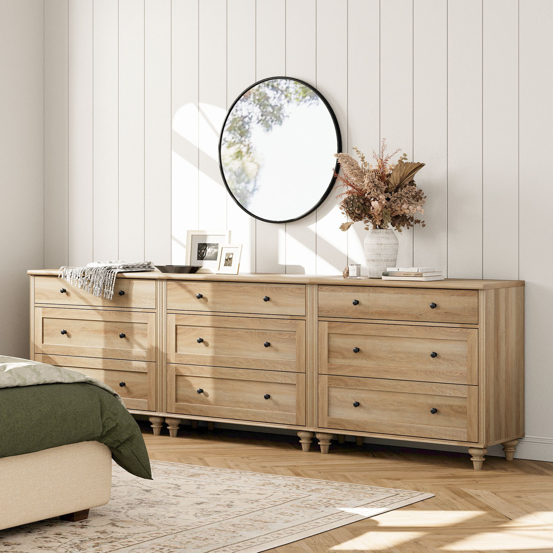 Long oak dresser discount